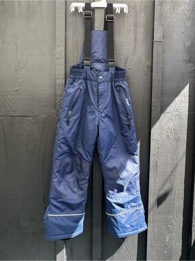 Kuling Kids Navy Snow Overalls with Adjustable Straps - ski and snowboard